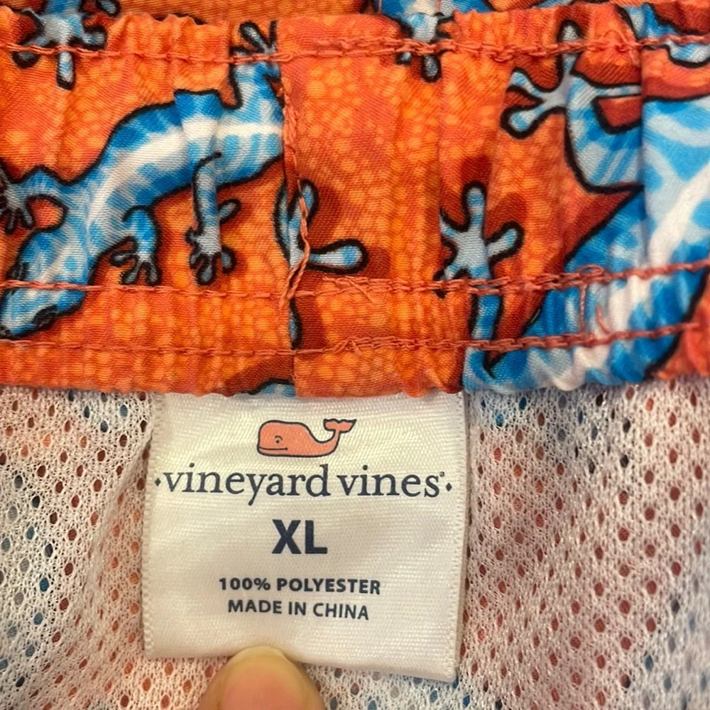 Vineyard Vines Red and Blue Swim Trunks